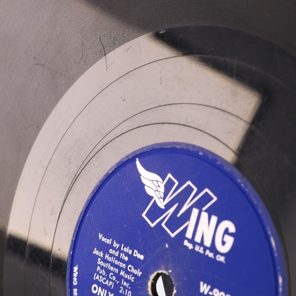 Lola Dee, Paper Roses / Only You (And You Alone) 1955  10" 78 rpm Record W-90015 - Picture 13 of 15